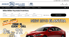 Desktop Screenshot of mikemillerhyundai.com