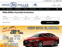 Tablet Screenshot of mikemillerhyundai.com